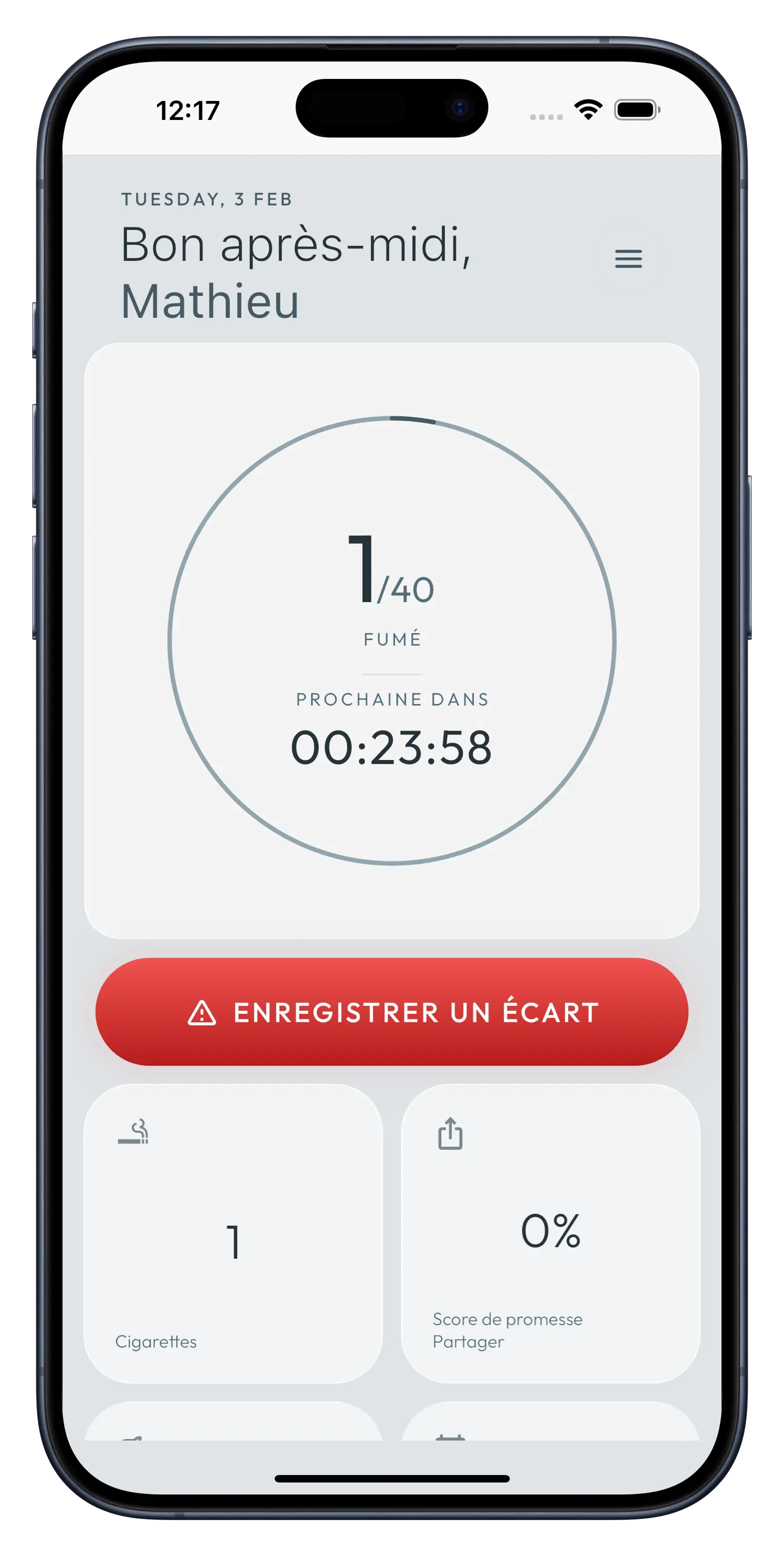 Arrêtez de fumer, une envie à la fois.