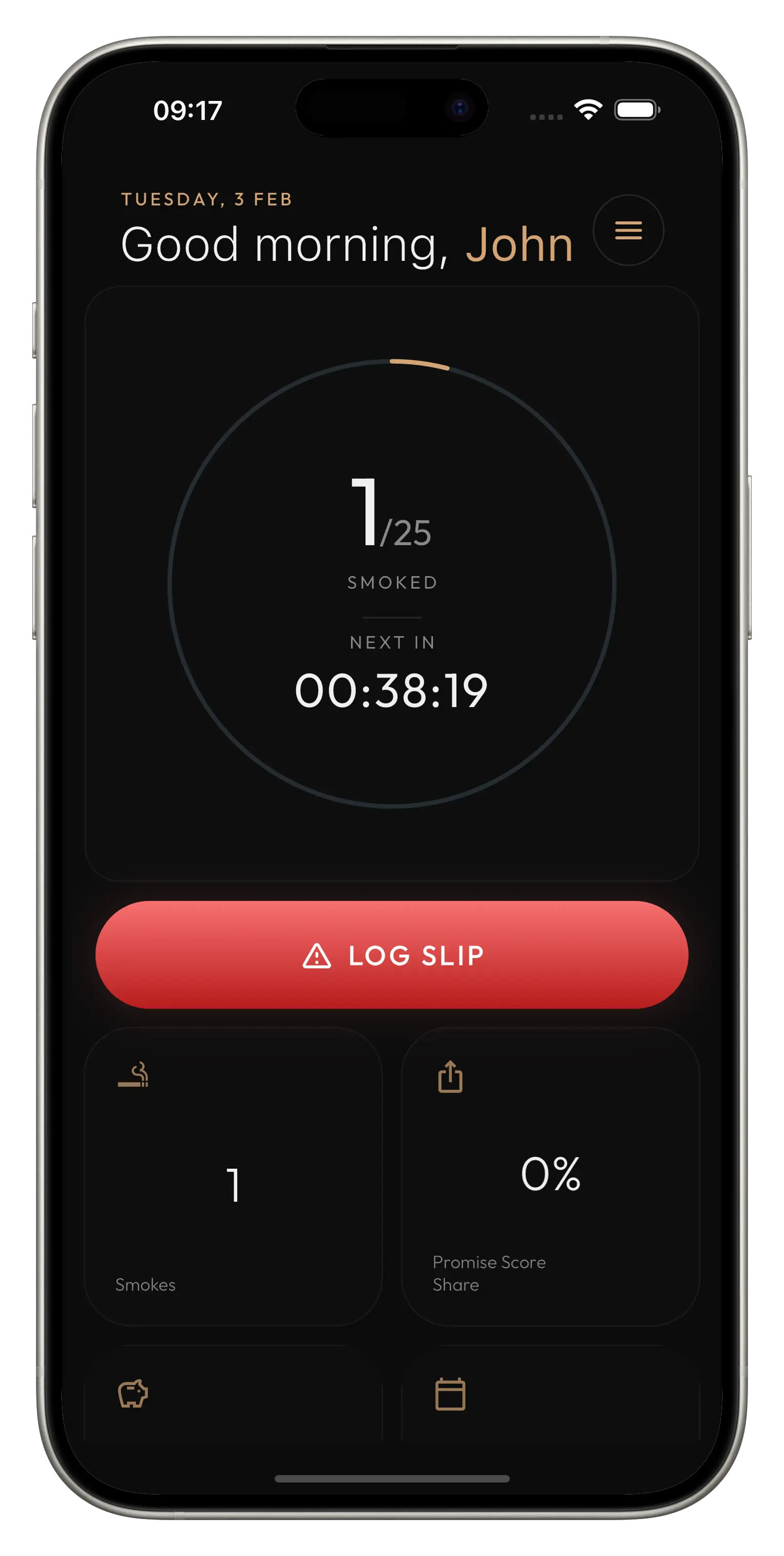 Your quit-smoking dashboard