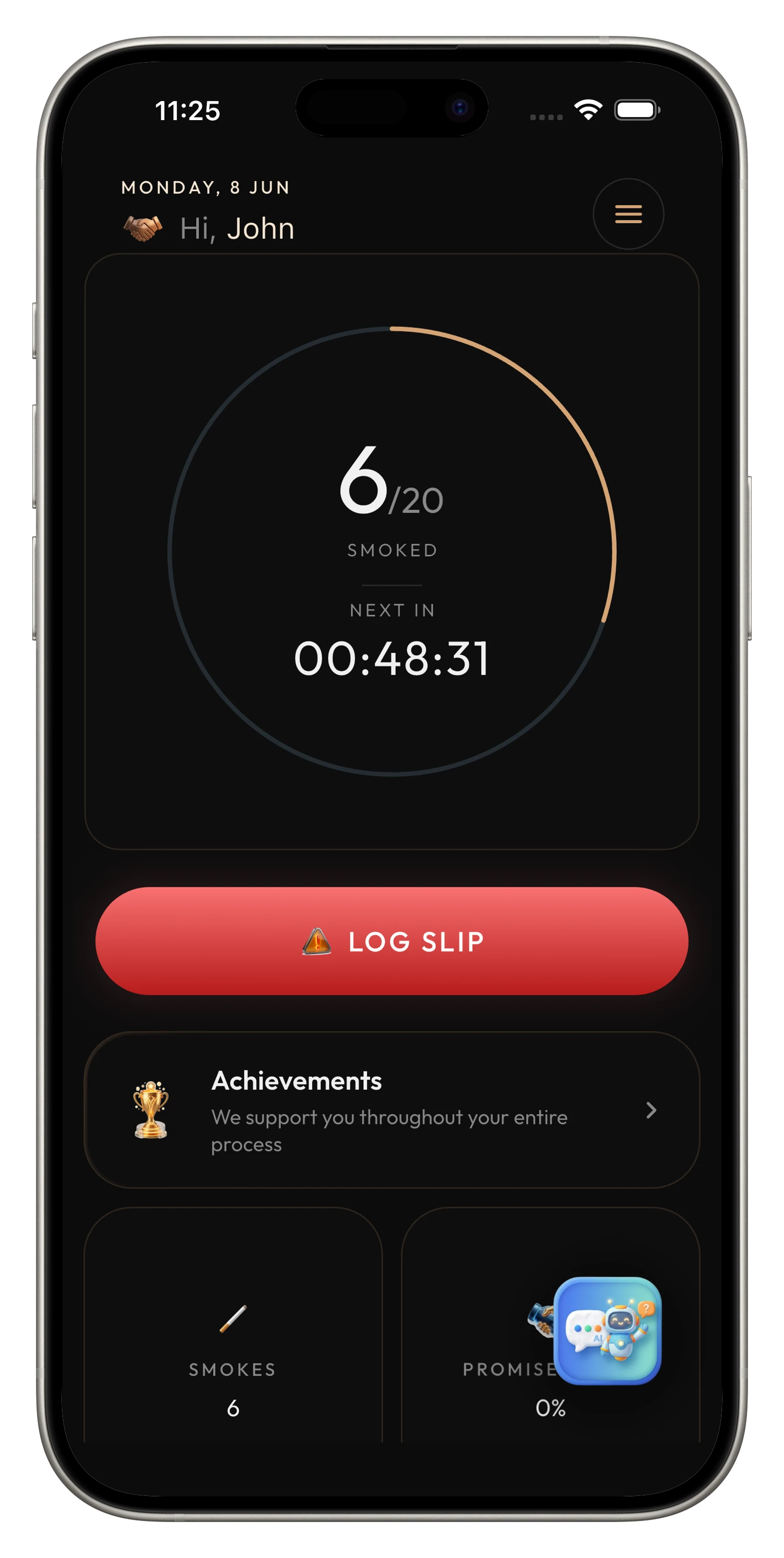 Your quit-smoking dashboard