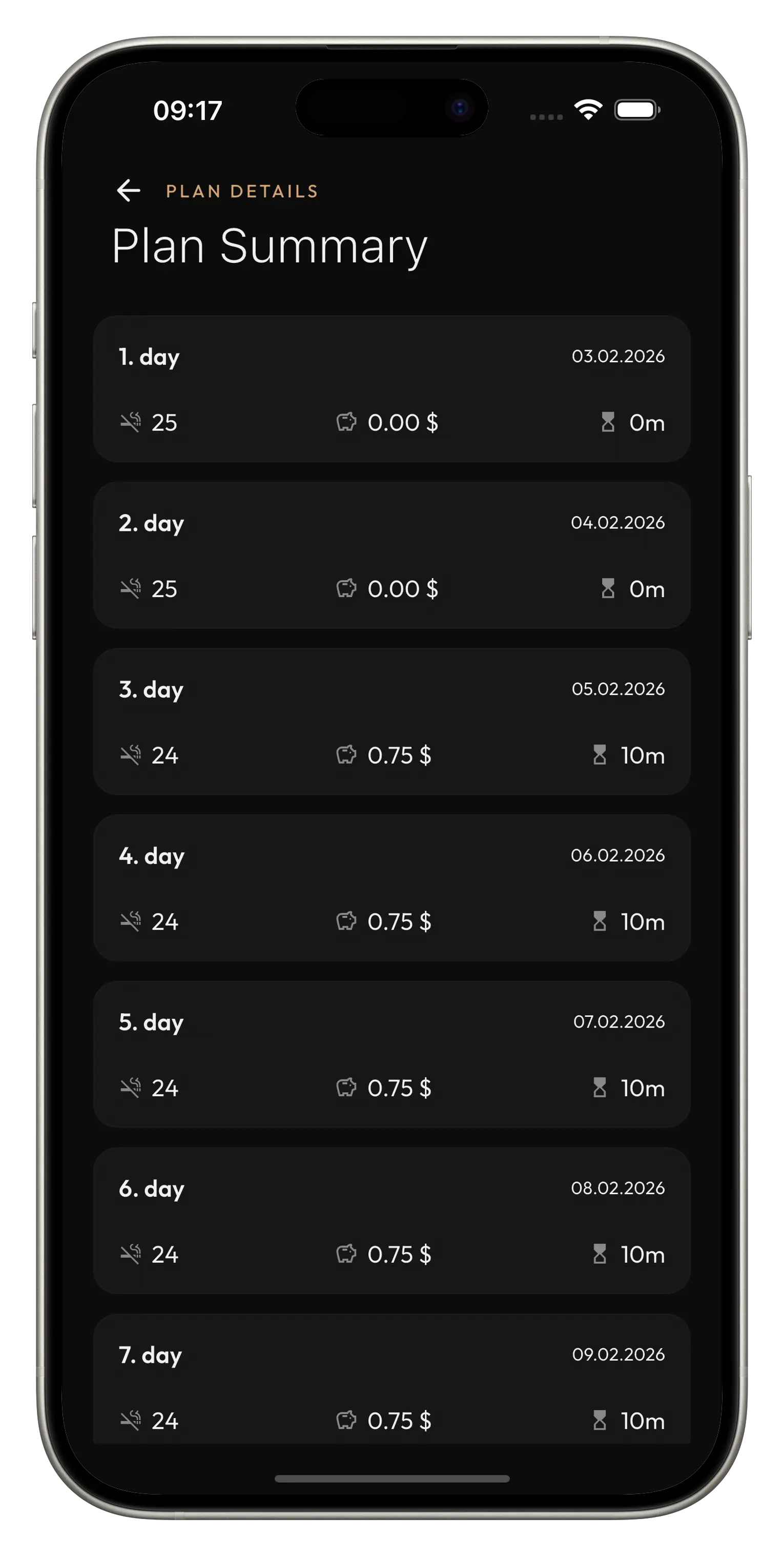 Personalized quitting plan