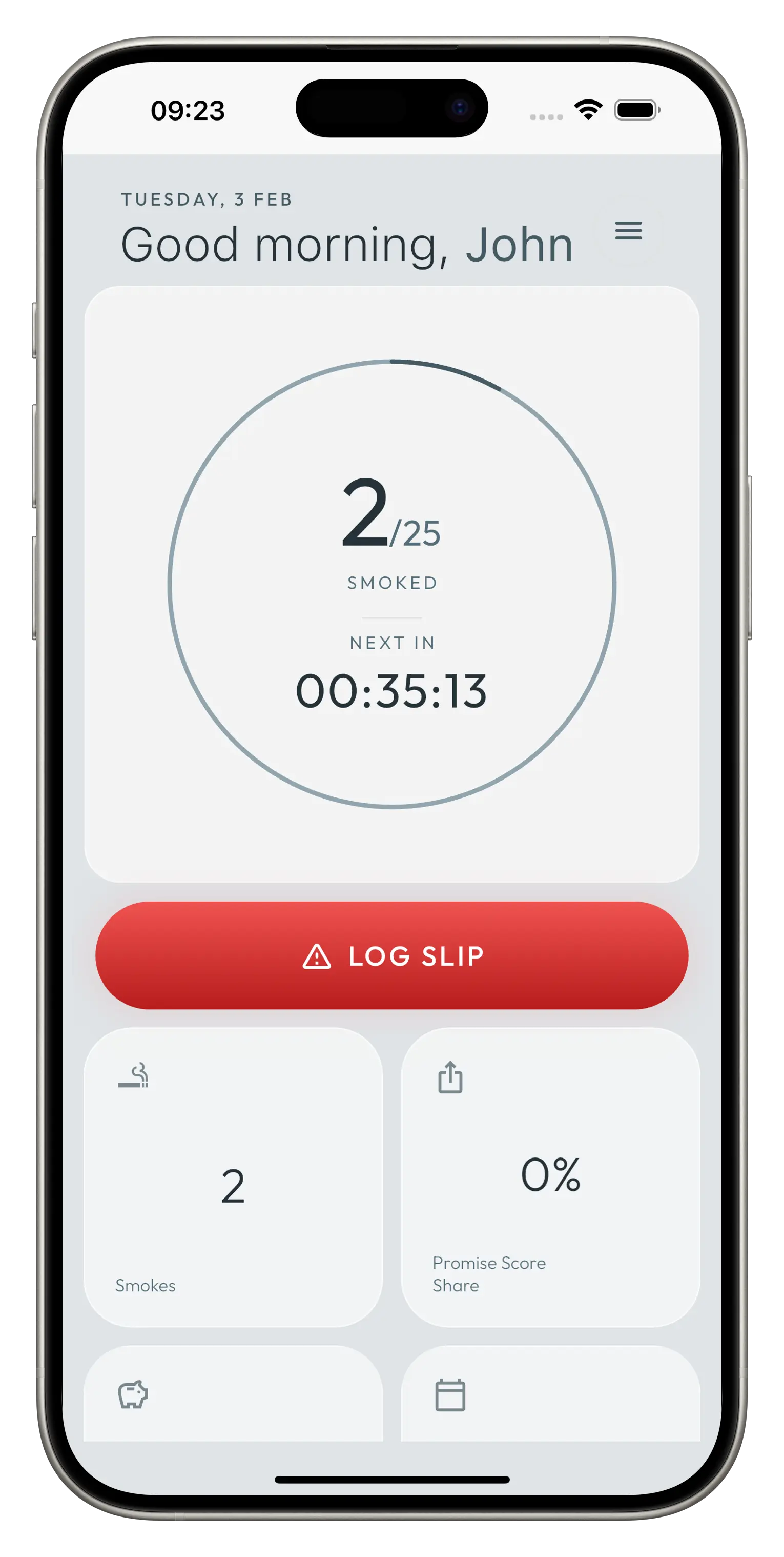 Your quit-smoking dashboard