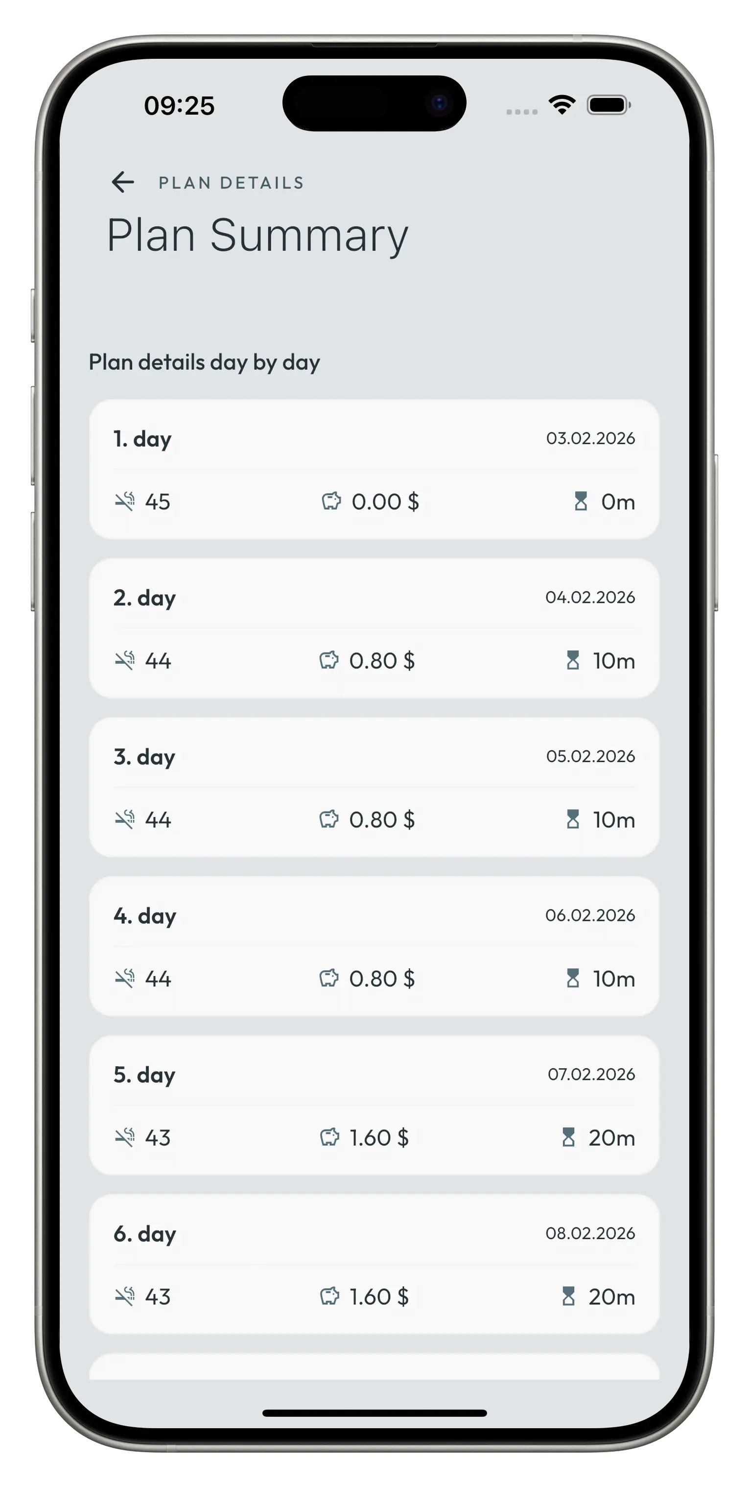 Personalized quitting plan