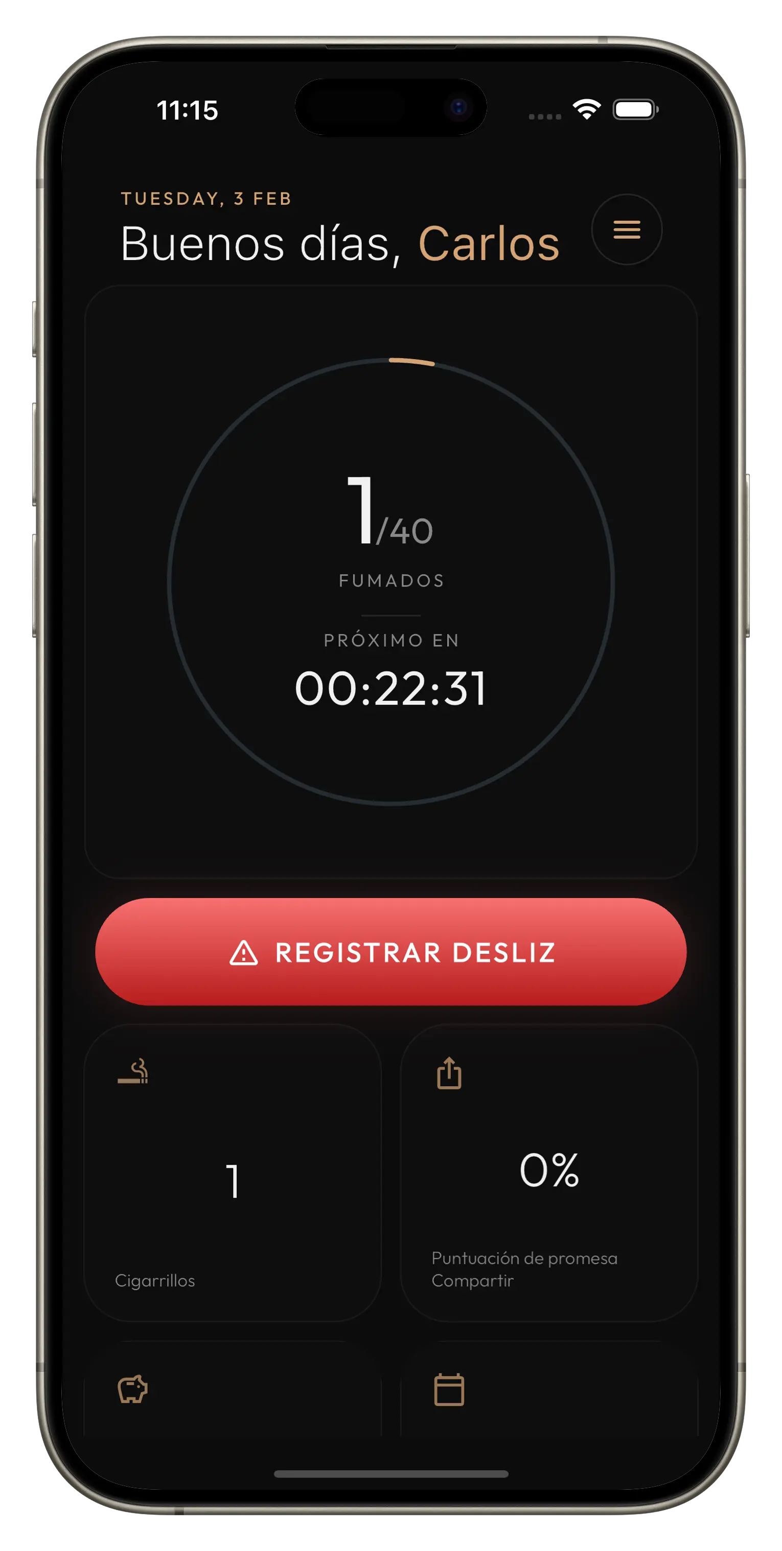 Deja de fumar — un antojo a la vez.