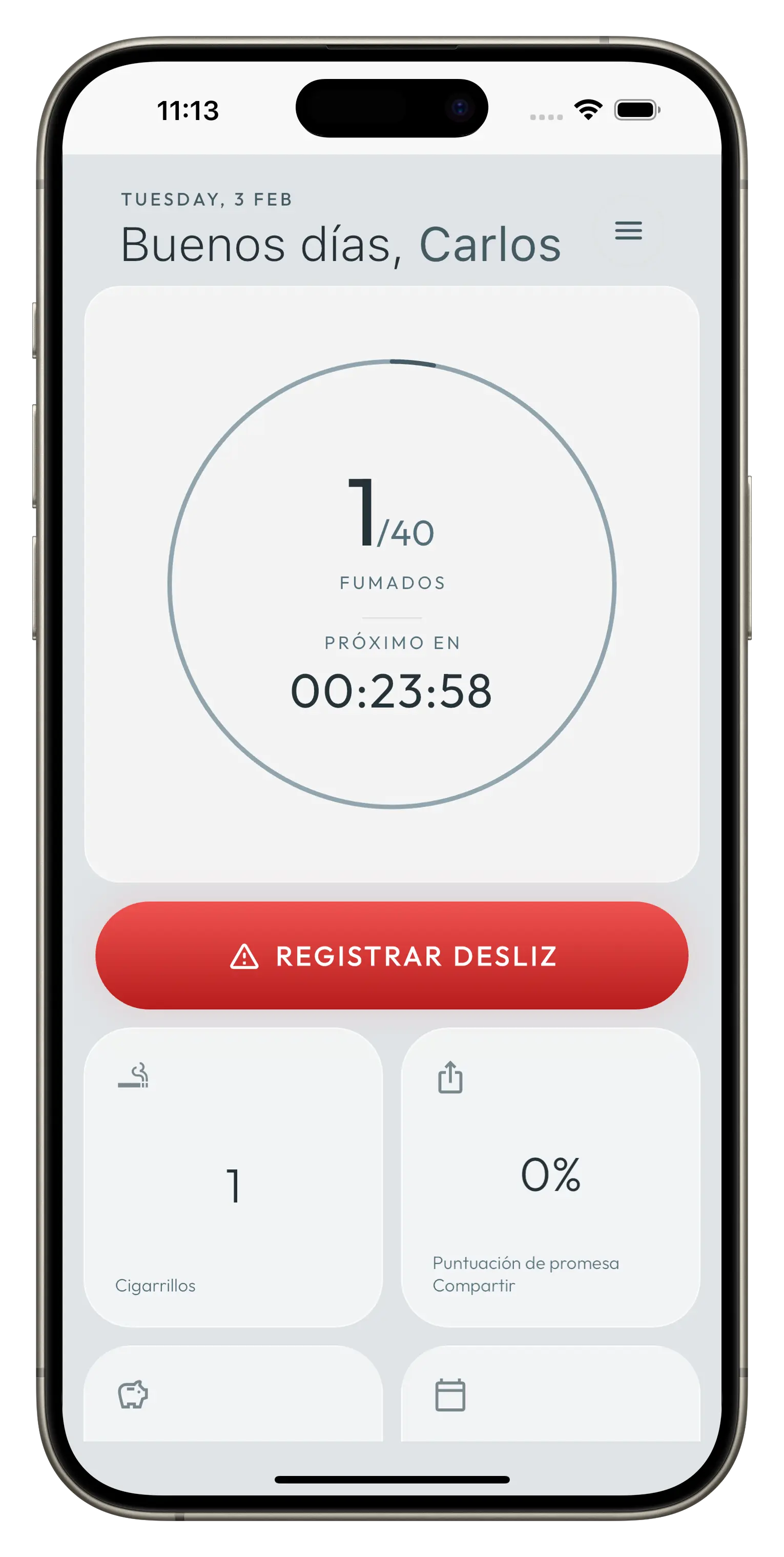 Deja de fumar — un antojo a la vez.