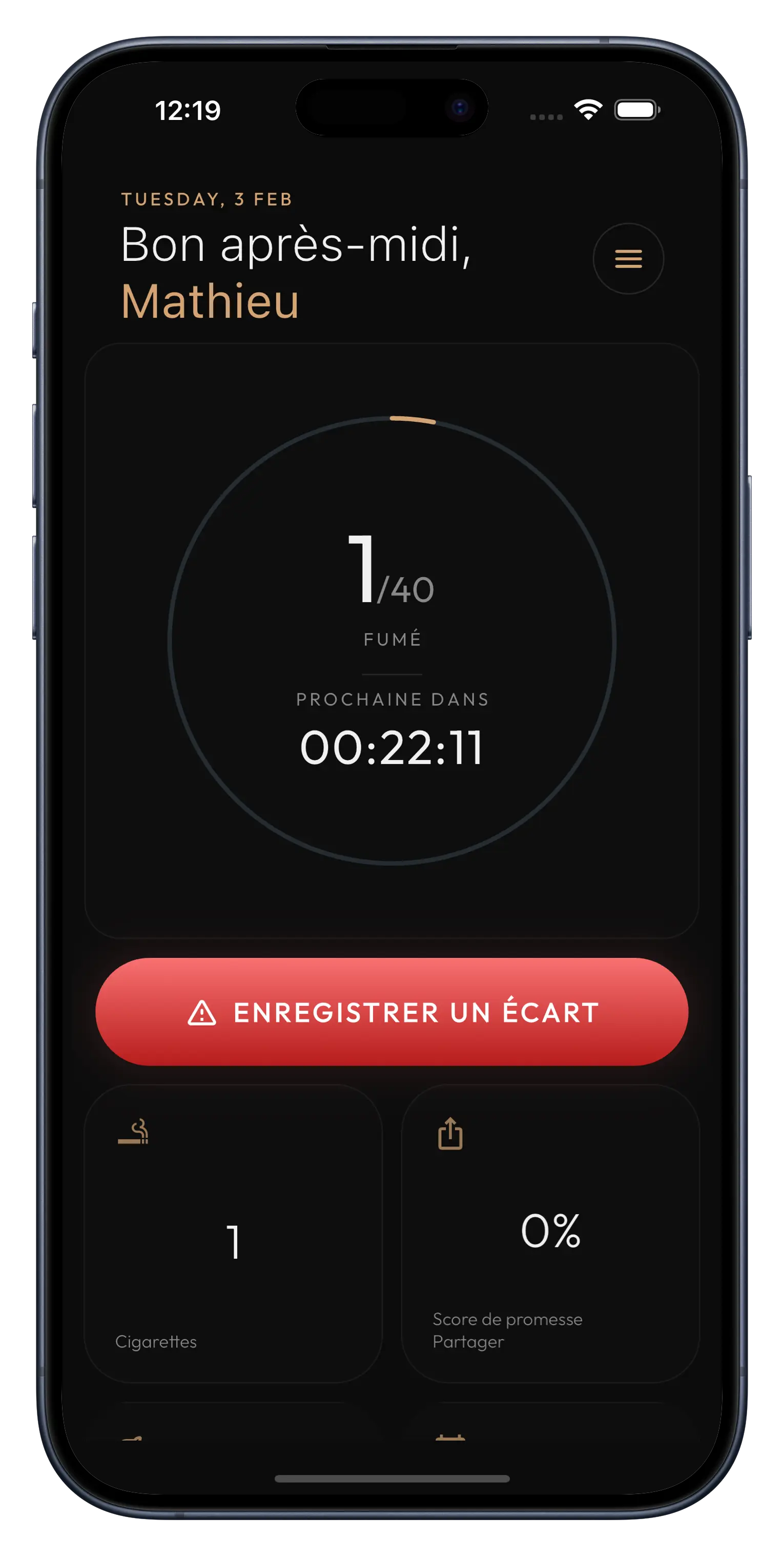 Arrêtez de fumer, une envie à la fois.