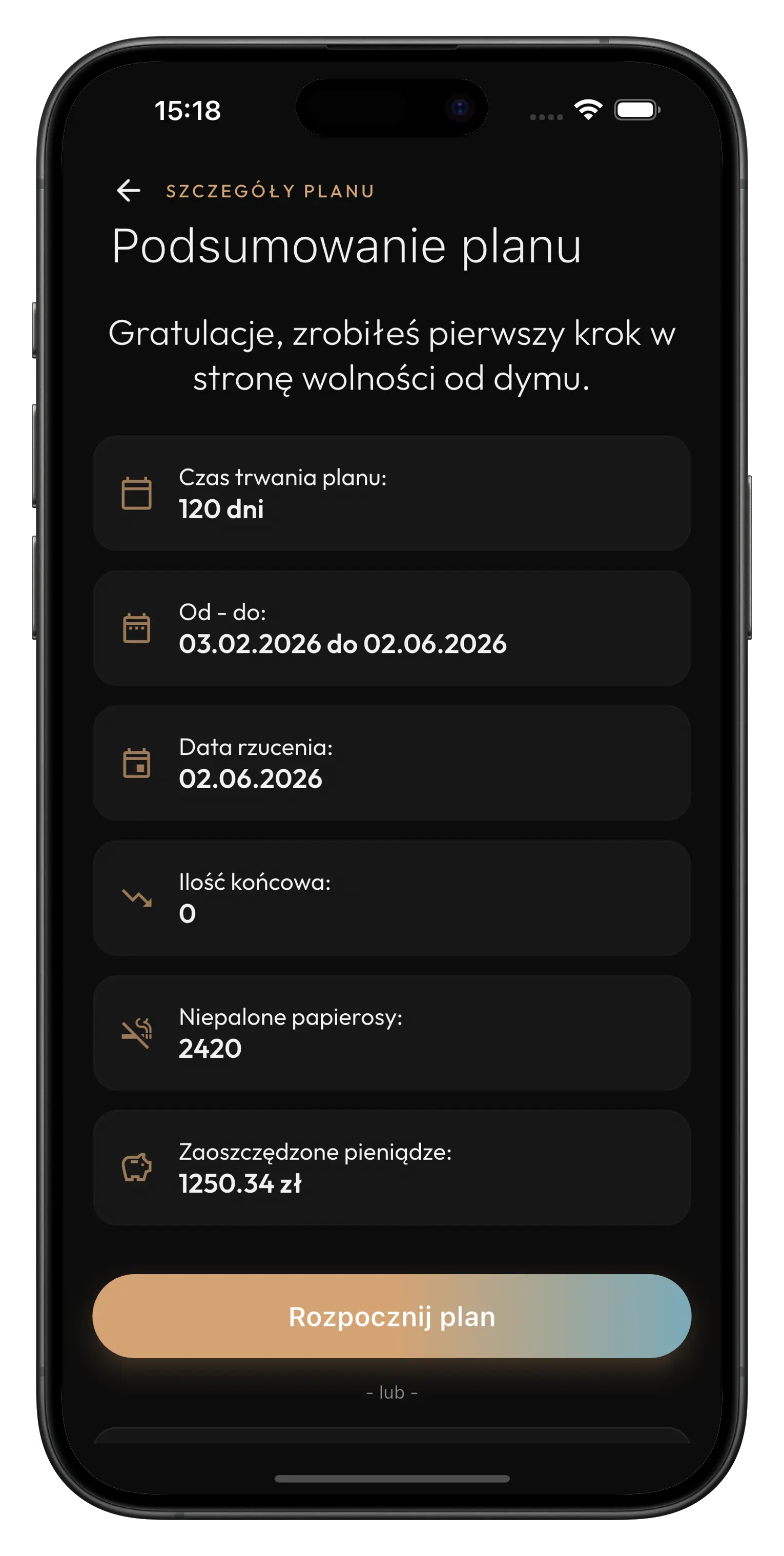 Spersonalizowany plan rzucania