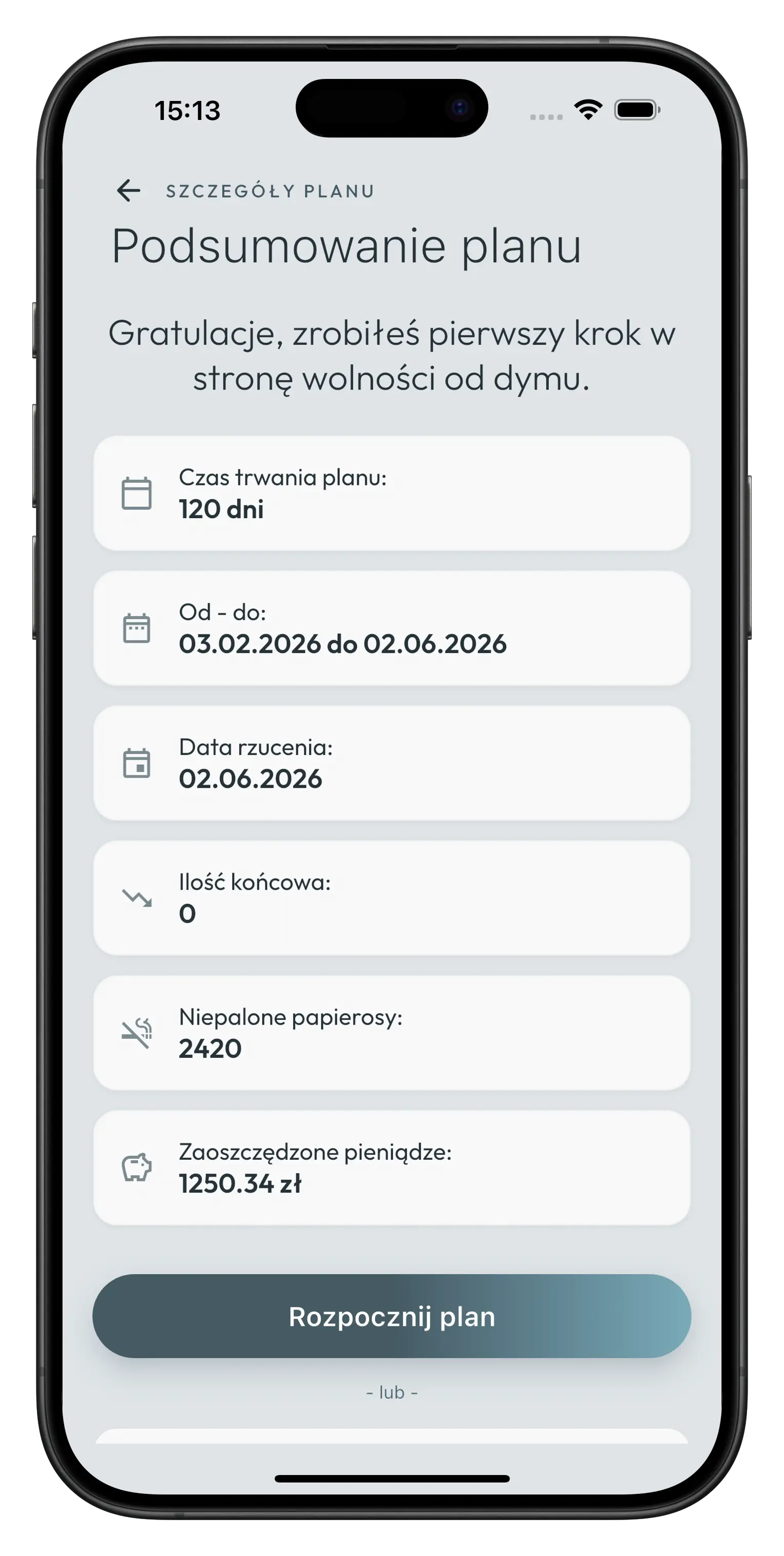 Spersonalizowany plan rzucania